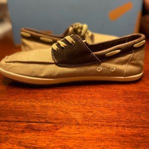 SANUK Men's Casa Barco Vintage Grey Shoes Loafers SMF11010 (size 13) Mens